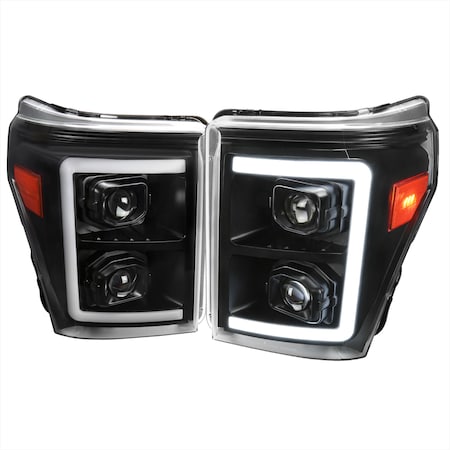Spec-D Tuning 11-16 FORD F250 PROJECTOR HEADLIGHTS, PK  2 2LHP-F25011JM-SQ-RS